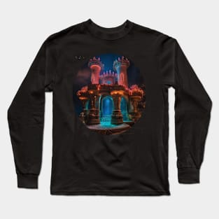 Atlantis magical castle Long Sleeve T-Shirt